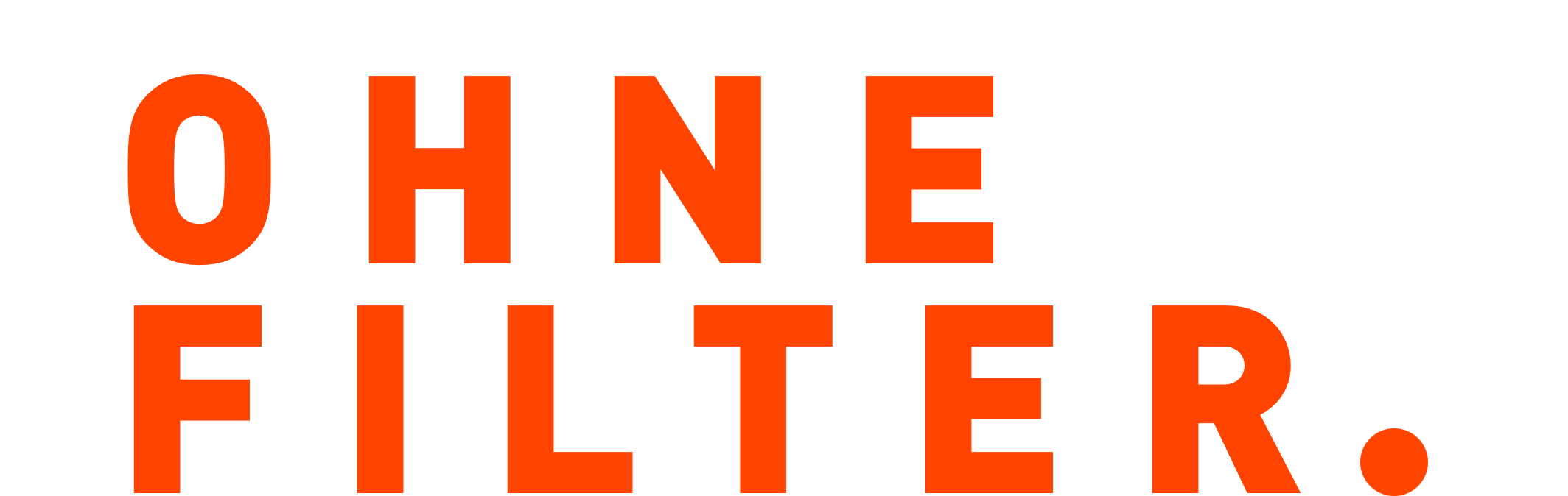 Text: Ohne Filter